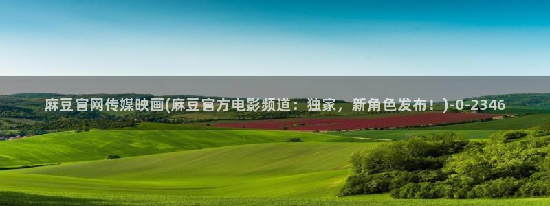麻豆演员