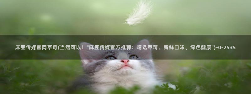 麻豆内容采集：麻豆传媒官网草莓(当然可以！\