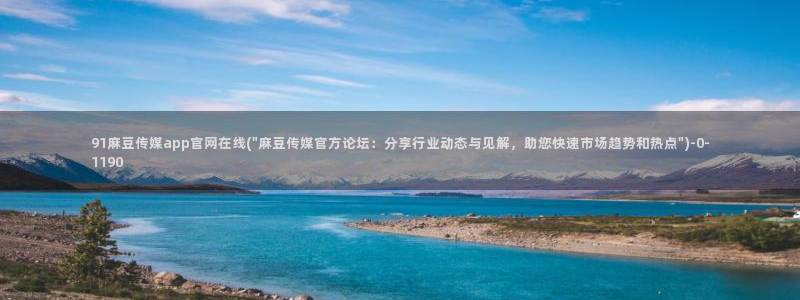 麻豆视频文章描述